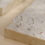 Tiny Circle Huggie Hoop Earrings In Sterling Silver, thumbnail 1 of 11