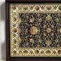 Wood Serving Tray With Handle, Black Floral India Print, thumbnail 1 of 7