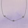 Triple Opal Starburst Necklace, thumbnail 2 of 8