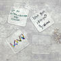 Personalised Childs Writing Printed Coaster, thumbnail 2 of 7