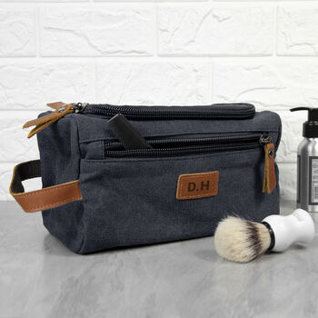 Personalised Jetsetter Denim Wash Bag, 5 of 11