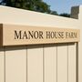 Slim Accoya Engraved Gate Sign Two Sizes, thumbnail 3 of 6