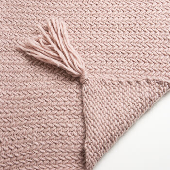 Herringbone Blanket Knitting Kit, 3 of 5