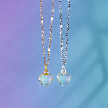 Healing Heart Aquamarine Gemstone Necklace, 2 of 10