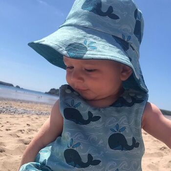 Whales And Waves Children's Bucket Hat, 2 of 3