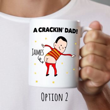 Personalised Crackin' Mug For Dad Skin And Hair Options, 3 of 10