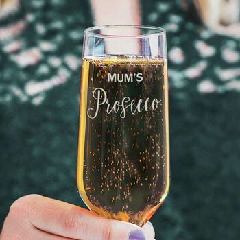 Personalised Prosecco Glass For Mum, 2 of 6