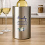 Personalised Blue Floral Wine Cooler, thumbnail 2 of 4