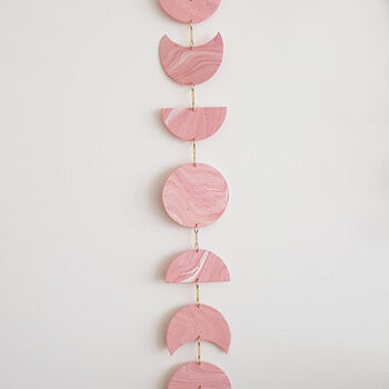 Pink Celestial Moon Phase Wall Hanging, 3 of 9