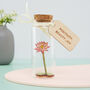July Birth Flower Message Bottle Birthday Gift, thumbnail 1 of 12