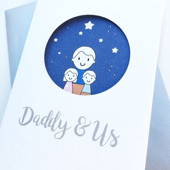 Personalised Daddy And Us Father's Day Card, 3 of 5