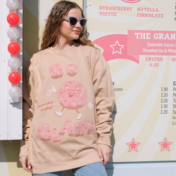 Go Glazy Women's Doughnut Graphic Sweatshirt, 4 of 4