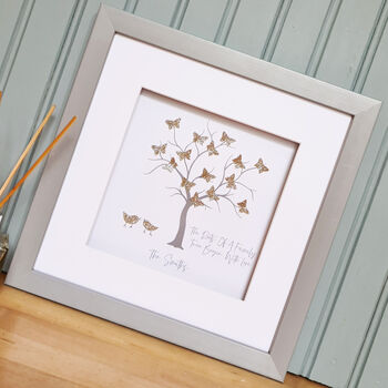Roots Of A Family Personalised Butterfly Family Tree, 7 of 8