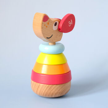 Personalised Pepe Sound Stacker Wooden Toy, 3 of 3