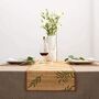 Brown Leaf Bamboo Table Runner, thumbnail 4 of 9