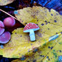 Fly Agaric Toadstool Brooch, thumbnail 3 of 3