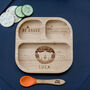 Personalised Lion Bamboo Suction Plate And Spoon, thumbnail 5 of 7
