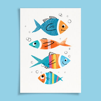 Fun Fish Family Ocean Greeting Card, 4 of 4