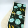 Luxury Floral Hydrangea And Snapdragon Oven Gloves, thumbnail 5 of 5