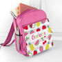 Personalised Fruit Patterned Rucksack, thumbnail 4 of 10