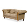 Bretby Two Seater Sofa Leather And Thorn Tweed, thumbnail 1 of 6