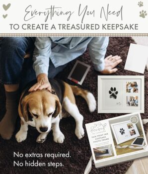 Paw Print Ink Keepsake Photo Frame Kit, 12 of 12