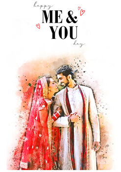 Personalised Anniversary 'Happy You And Me Day' Card, 5 of 6