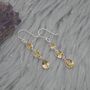 Citrine Teardrop Dangle Earrings: 925 Silver, thumbnail 1 of 9