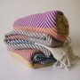 Personalised Soft Cotton Throw Blanket, Gift Set For Grandparents, thumbnail 9 of 11