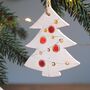 Set Of Three Christmas Tree Decoration Scented Ceramic, thumbnail 4 of 6