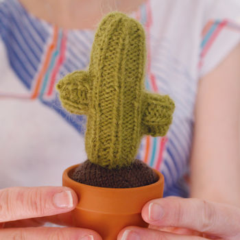 Mini Knitted Cactus In Pot, 9 of 9