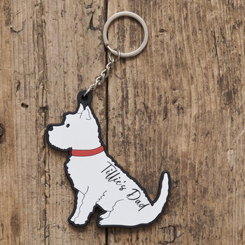 Westie Key Ring Personalisation Available, 2 of 4