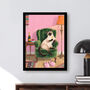 Your Own Cat Sipping Champagne Wall Art Print, thumbnail 5 of 5