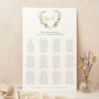 Greenery Botanical Personalised Wedding Table Plan, thumbnail 1 of 3