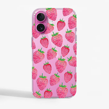 Pink Strawberry Phone Case, 2 of 4