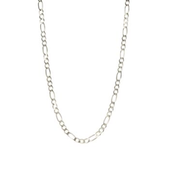 Sterling Silver Figaro Chain Necklace, 2 of 6
