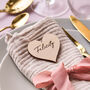 Wooden Heart Wedding Place Setting, thumbnail 1 of 4