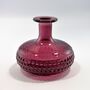 Small Recycled Glass Bud Vase Patterned Four Colours, thumbnail 4 of 5