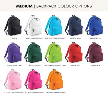 Personalised Embroidered Bear Backpack, 6 of 7