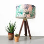 Tropical Leaf Drum Lampshade, thumbnail 2 of 10