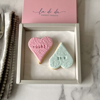 Yours And Mine Vanilla Valentine Letterbox Cookies, 9 of 9