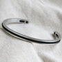 Cord And Stainless Steel Bangle, thumbnail 4 of 12