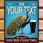 The Peacock Inn, Personalised Bar Sign, thumbnail 9 of 12