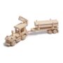 Handmade Wooden Tractor Toy With Loading Crane, thumbnail 1 of 2
