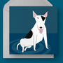 English Bull Terrier Greetings Card, thumbnail 1 of 4