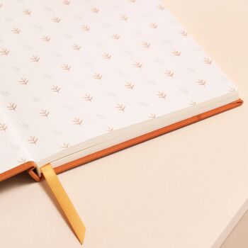 Orange Bee Fabric Notebook, 3 of 5