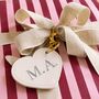 Heart Shape Monogram Keyring, thumbnail 2 of 3