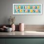 Framed Kitchen Slogan Print Life Is Short Lick The Bowl, thumbnail 4 of 8