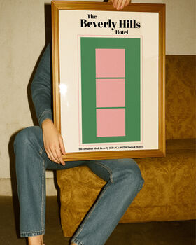 The Beverly Hills Hotel Giclée Retro Art Print, 2 of 3