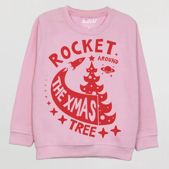 Rocket Around The Christmas Tree Children's Jumper, 3 of 3